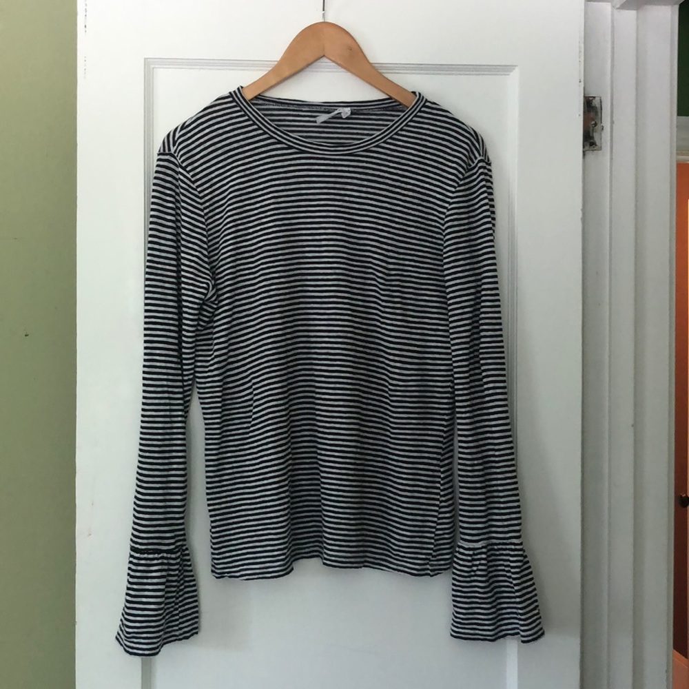 Frame • Linen Striped Top